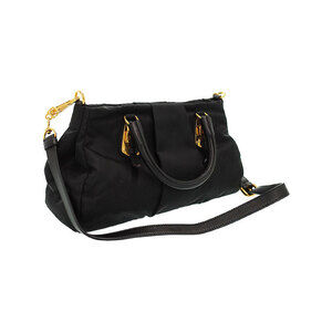 Prada Tessuto convertible Shoulder Black Nylon Bag handbag